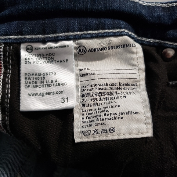 💖[31] Adriano Goldschmied straight leg jeans - Picture 6 of 11